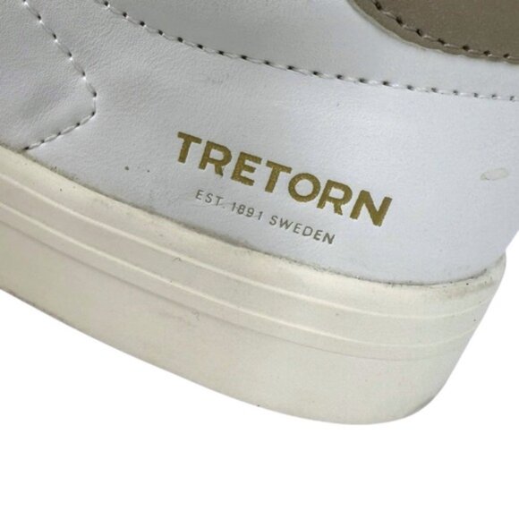 Tretorn Women's Serve Sneakers Size 8M White Faux Leather Casual Shoes - Picture 9 of 14